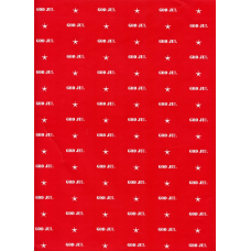 Counter Roll Gift Wrap God Jul with Stars 